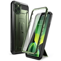SUPCASE Unicorn Beetle Pro Series Case Designed for iPhone 11 Pro Max 2019, Built-in Screen Protector Full-Body Rugged Holster Case (MetallicGreen)