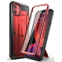 SUPCASE Unicorn Beetle Pro Series Case Designed for iPhone 11 6.1 Inch (2019 Release), Built-In Screen Protector Full-Body Rugged Holster Case (MetallicRed)