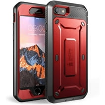 SUPCASE Unicorn Beetle Pro Series Case Designed for iPhone 7/iPhone 8/ iPhone SE 2nd Generation (2020 Release), Full-Body Rugged Holster Case with Built-in Screen Protector (Metallic Red)