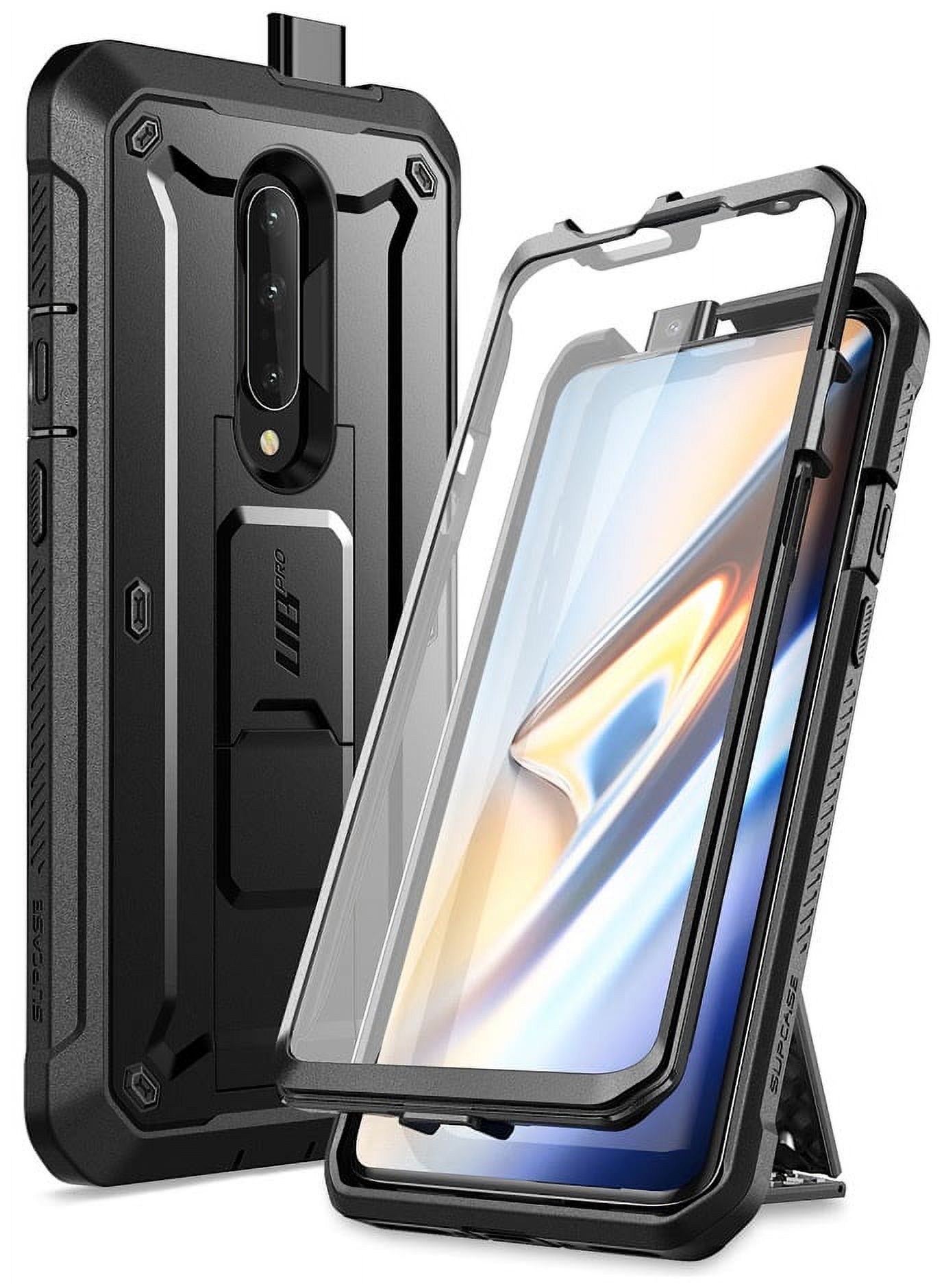 SUPCASE Unicorn Beetle Pro Series Case for OnePlus 7 Pro, Full-Body Rugged Holster Kickstand OnePlus 7 Pro Case with Built-in Screen Protector (Black) - image 1 of 8