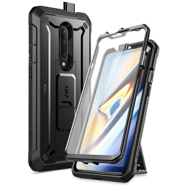 SUPCASE Unicorn Beetle Pro Series Case for OnePlus 7 Pro, Full-Body Rugged Holster Kickstand OnePlus 7 Pro Case with Built-in Screen Protector (Black)