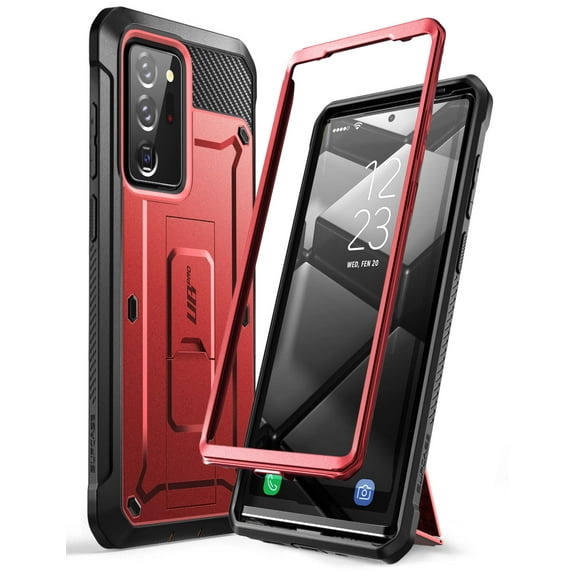 SUPCASE Unicorn Beetle Pro Series Case for Samsung Galaxy Note 20 Ultra (2020 Release), Full-Body Rugged Holster & Kickstand Galaxy Note 20 Ultra Case Without Built-in Screen Protector (Red)