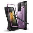 thumbnail image 1 of SUPCASE Unicorn Beetle Pro Series Case for Samsung Galaxy S21 Ultra 5G (2021 Release), Full-Body Dual Layer Rugged Holster & Kickstand Case with S Pen Slot (Violte), 1 of 9
