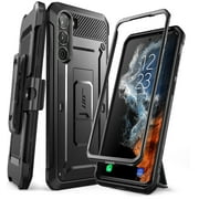 SUPCASE Unicorn Beetle Pro Series Case for Samsung Galaxy S23 5G 2023 Release, Full-Body Dual Layer Rugged Belt-Clip & Kickstand Case Without Built-in Screen Protector Black
