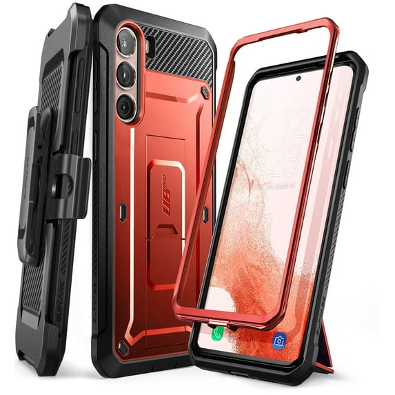 SUPCASE Unicorn Beetle Pro Series Case for Samsung Galaxy S23 Plus 5G (2023 Release), Full-Body Dual Layer Rugged Belt-Clip & Kickstand Case Without Built-in Screen Protector (Ruddy)