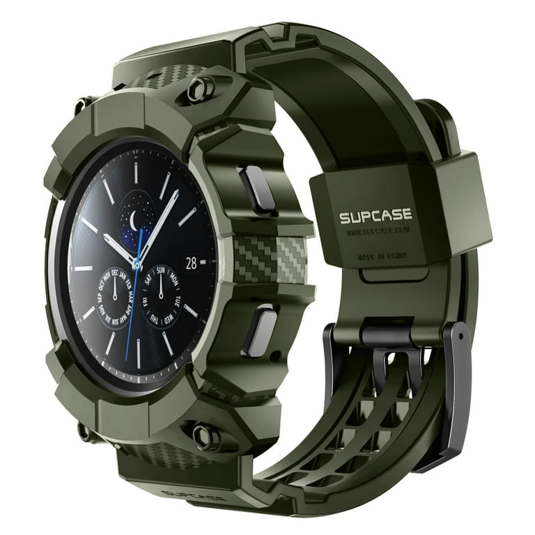 SUPCASE Unicorn Beetle Pro Series Case for Galaxy Watch 4 Classic 46mm 2021 Release Rugged Protective Case with Strap Bands DarkGreen Walmart