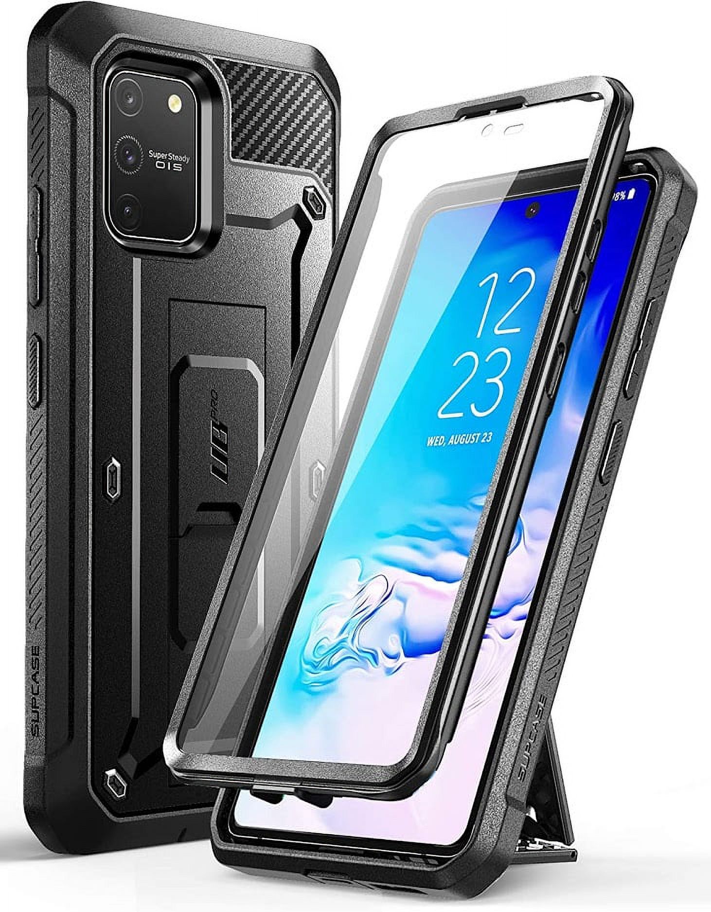 SUPCASE Unicorn Beetle Pro Series Design for Galaxy S10 Lite Case,Full-Body Dual Layer Rugged Holster & Kickstand with Built-in Screen Protector for Samsung Galaxy S10 Lite (2020 Release) (Black) - image 1 of 7