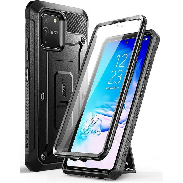 SUPCASE Unicorn Beetle Pro Series Design for Galaxy S10 Lite Case,Full-Body Dual Layer Rugged Holster & Kickstand with Built-in Screen Protector for Samsung Galaxy S10 Lite (2020 Release) (Black)