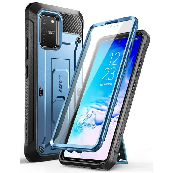 SUPCASE Unicorn Beetle Pro Series Design for Galaxy S10 Lite Case,Full-Body Dual Layer Rugged Holster & Kickstand with Built-in Screen Protector for Samsung Galaxy S10 Lite (2020 Release) (Blue)