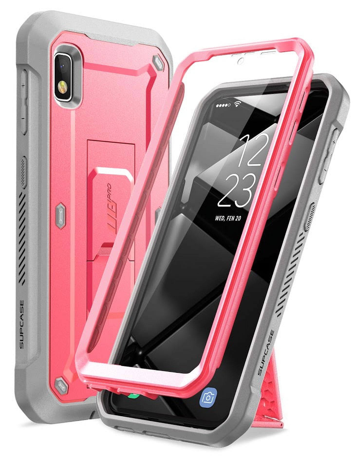 SUPCASE Unicorn Beetle Pro Series Designed for Samsung Galaxy A10e Case(2019 Release), Full-Body Rugged Holster & Kickstand Case with Built-in Screen Protector (Pink) - image 1 of 8