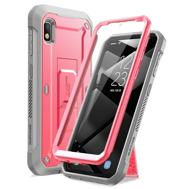 SUPCASE Unicorn Beetle Pro Series Designed for Samsung Galaxy A10e Case(2019 Release), Full-Body Rugged Holster & Kickstand Case with Built-in Screen Protector (Pink)