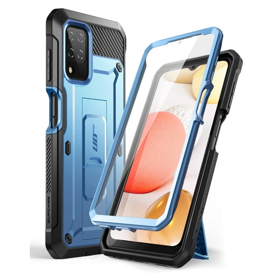SUPCASE Unicorn Beetle Pro Series for Samsung Galaxy A12 4G Case (2020 Release), Full-Body Rugged Holster Case with Built-in Screen Protector (Blue)