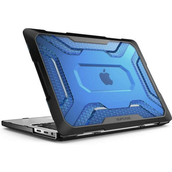 SUPCASE Unicorn Beetle Series Case Designed for MacBook Pro 13 Inch (2020-2016 Release), Slim Rubberized TPU Bumper Cover with Touch Bar and Touch ID (Blue)