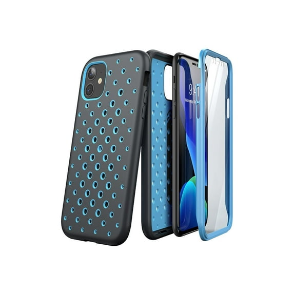 SUPCASE Unicorn Beetle Sport Athletic - Protective case for cell phone - polycarbonate, thermoplastic polyurethane (TPU) - gray, blue - for Apple iPhone 11
