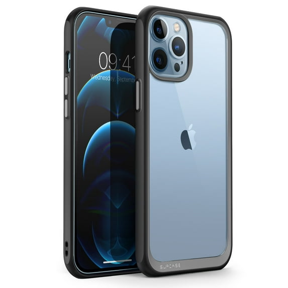 SUPCASE Unicorn Beetle Style Case Designed for iPhone 13 Pro (2021 Release) 6.1 Inch, Premium Hybrid Protective Clear Case (Black)