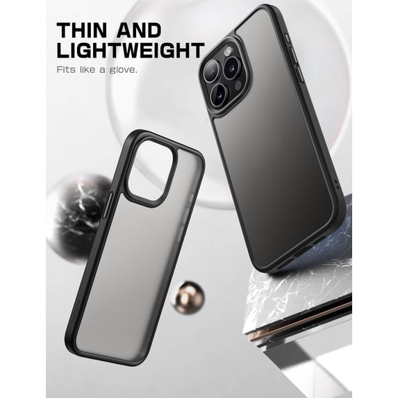 SUPCASE Unicorn Beetle Style Series Case for iPhone 15 Pro Max (2023 Release) 6.7 Inch, Premium Hybrid Protective Clear Case Shockproof Thin Back Cover (Black)