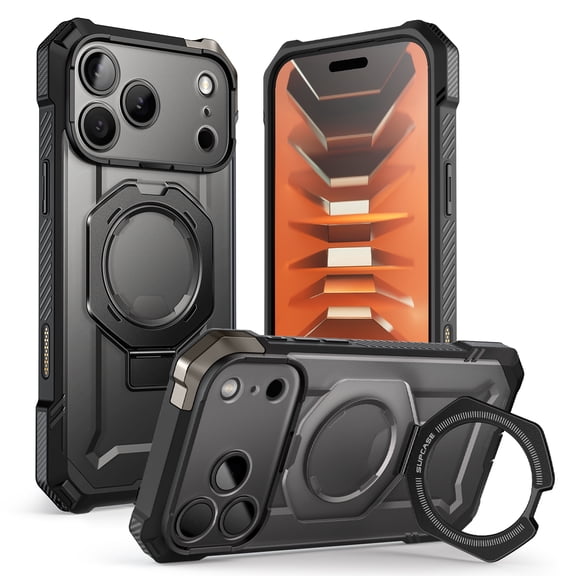 SUPCASE for iPhone 18 Pro Case/ iPhone 17 Pro Case with Stand, Military-Grade Protection, Support MagSafe, Camera Control, Anti-Slip Grip Shell, Heavy Duty Rugged Magnetic Phone Case Cover, 6.3 inch