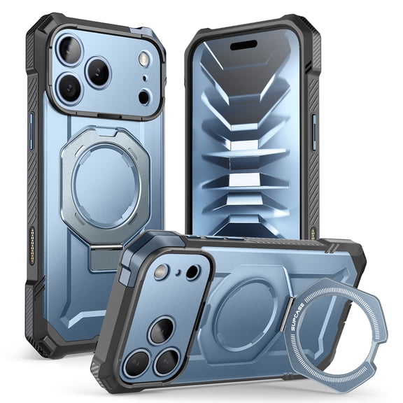 SUPCASE for iPhone 18 Pro & iPhone 17 Pro Case with Stand, Military-Grade Protection, Support MagSafe, Camera Control, Anti-Slip Grip Shell, Heavy Duty Rugged Magnetic Phone Case Cover, 6.3 inch