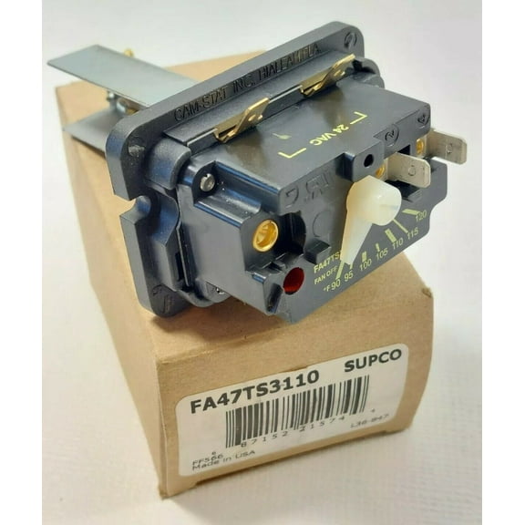SUPCO CAM-STAT FA47TS3-110 TIME TEMPERATURE START FAN CONTROL - Made In USA