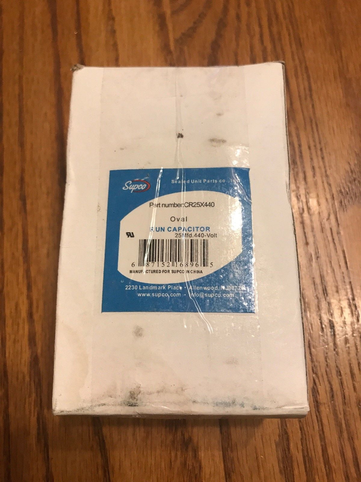 SUPCO CR25X440 OVAL RUN CAPACITOR (25 MFD X 440Volt) Ships N 24h