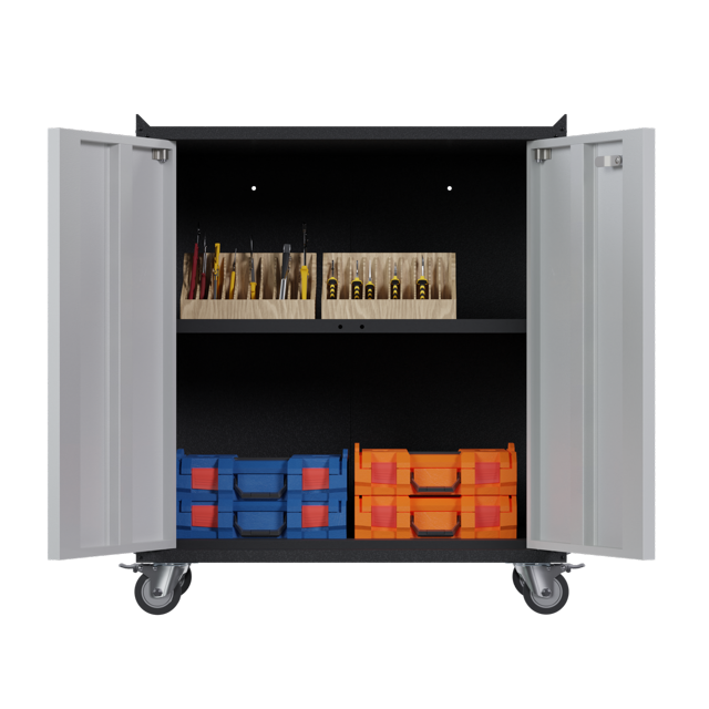 SUPEER Metal Rolling Tool Chest, Steel Garage on Wheels