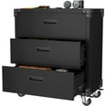 thumbnail image 1 of SUPEER Metal Tool Chest with Wheels, Garage Storage Cabinet with Lock, Rolling Steel Storage Cabinet, Assembly Required(Three-Drawer Mobile Garage Cabinet), 1 of 8