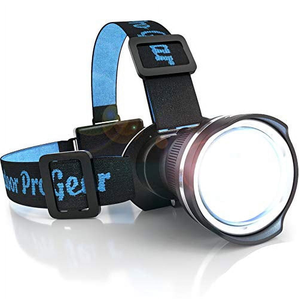 SUPER BRIGHT LED Headlamp Best and Brightest Broadbeam Spotlight Headlight Zoomable Camping light Hunting Headlamp Caving Flashlight Running