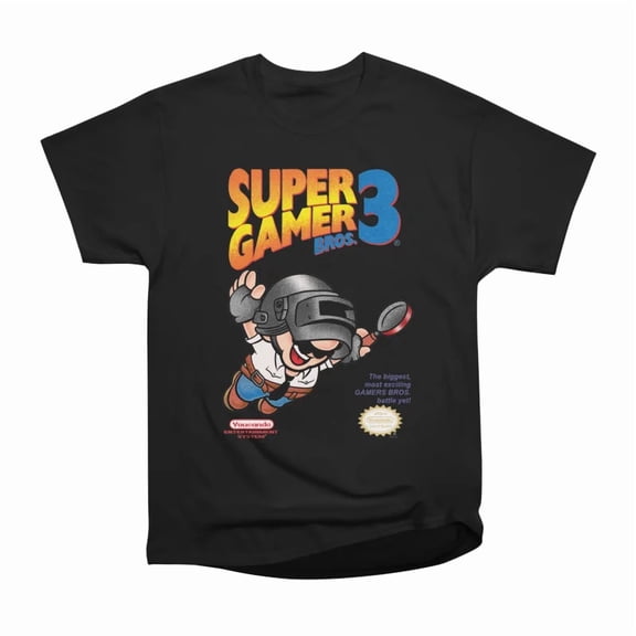 SUPER GAMER BROS T-Shirt Tee Gift For Him Merch For Her Apparel For Friend