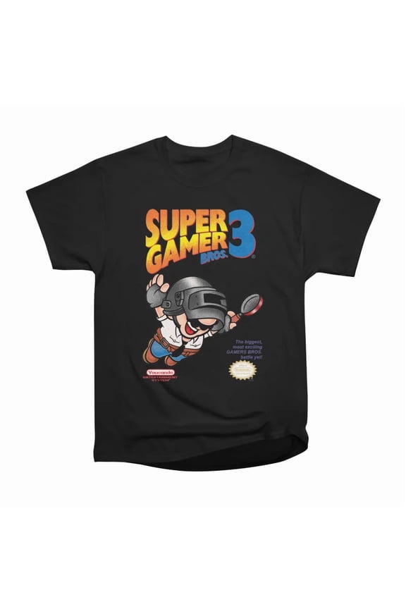 SUPER GAMER BROS T-Shirt Tee Gift For Him Merch For Her Apparel For Friend