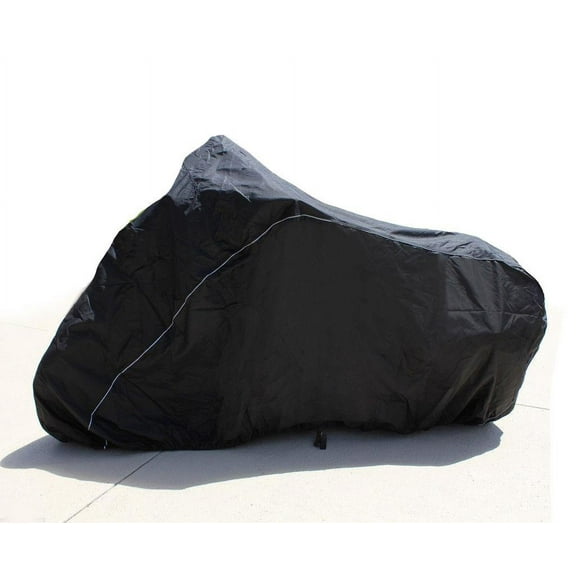 SUPER HEAVY-DUTY BIKE MOTORCYCLE COVER Compatible for Honda VTX1800C Performance Cruiser (VTX1800C), CRUISER STYLE. STRONG UV PROTECTIVE CHOPPER BIKE TARP. Breathable and Portable Vehicle Protection