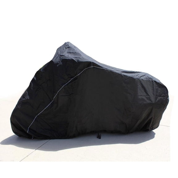 SUPER HEAVY-DUTY BIKE MOTORCYCLE COVER Compatible for YAMAHA WARRIOR. STRONG UV PROTECTIVE CHOPPER BIKE TARP. Breathable and Portable Vehicle Protection