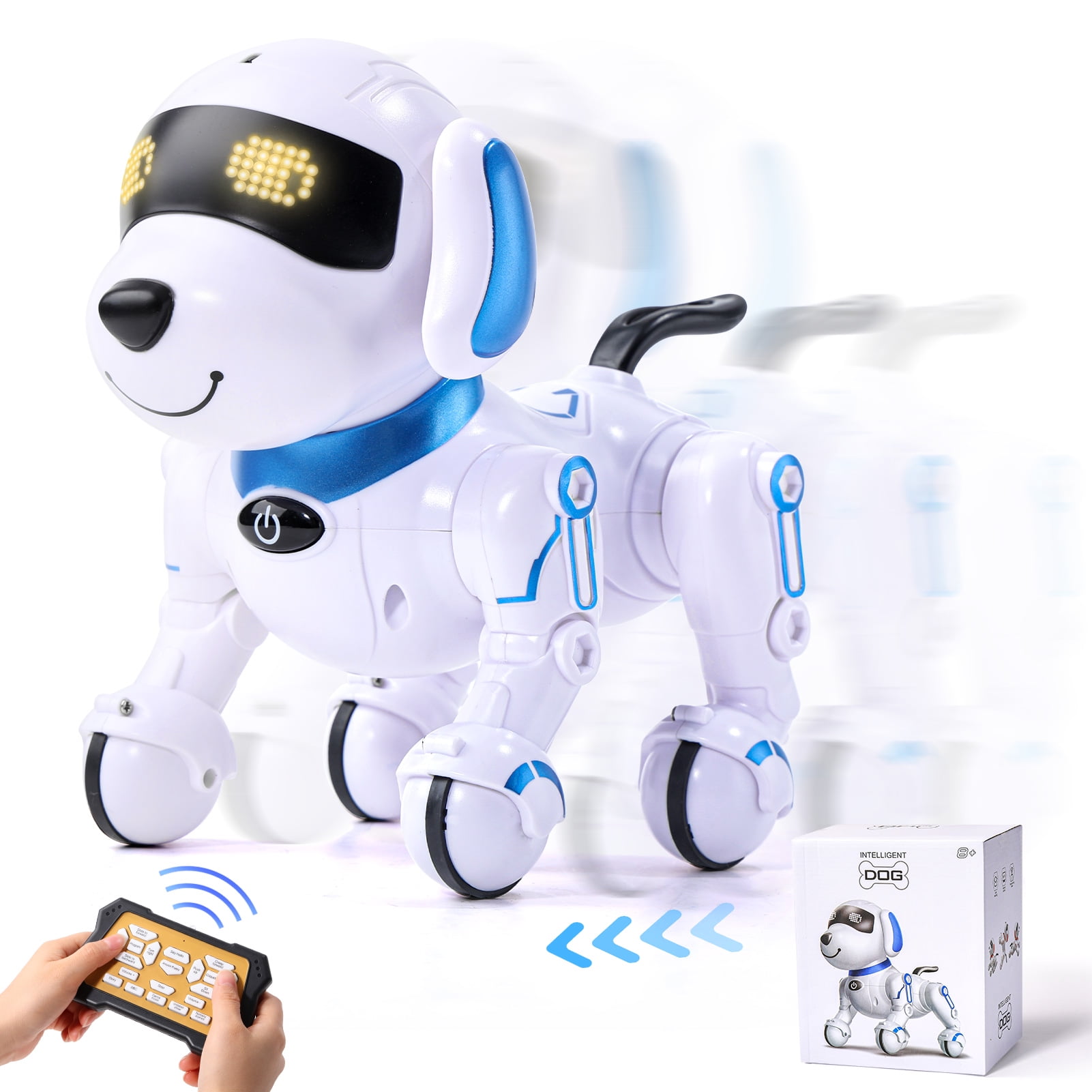 STEMTRON Programmable Interactive & Smart Dancing Remote Control Robot Dog Toy(Pink)