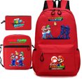 thumbnail image 1 of SUPER-MARIO Anime Backpacks Sets, Cartoon Laptop Backpack with Lunch Bag and Pencil Case Daypack 3D Printed 1/3 Piece Set for Mens/Womens, 1 of 7