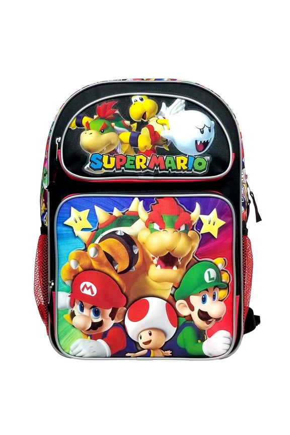 Backpack - Super Mario Bros - Super Bowser 16" New NN43718 843340200934