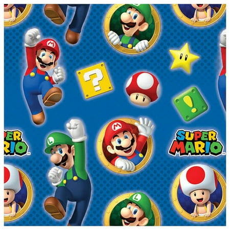 SUPER MARIO GIFT WRAP PAPER (EACH)