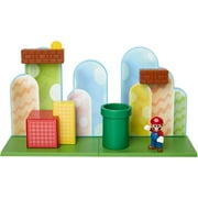 SUPER MARIO Nintendo Acorn Plains 2.5” Figure Playset with Feature Accessories