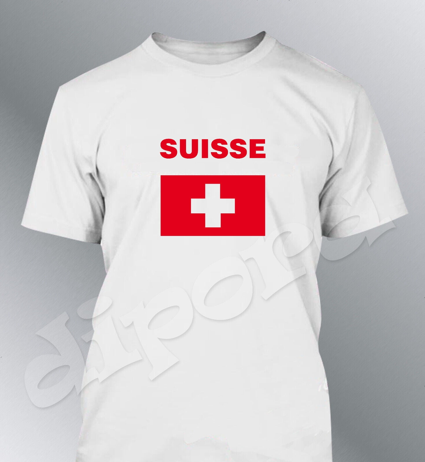 Maillot - Tee shirt foot Suisse enfant blanc