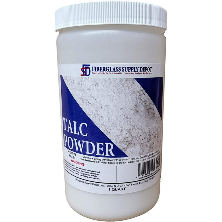 SUPER PURE TALC POWDER: ONE QUART (USED FOR FILLER, PAINTING, LUBRICATION,  ETC.)