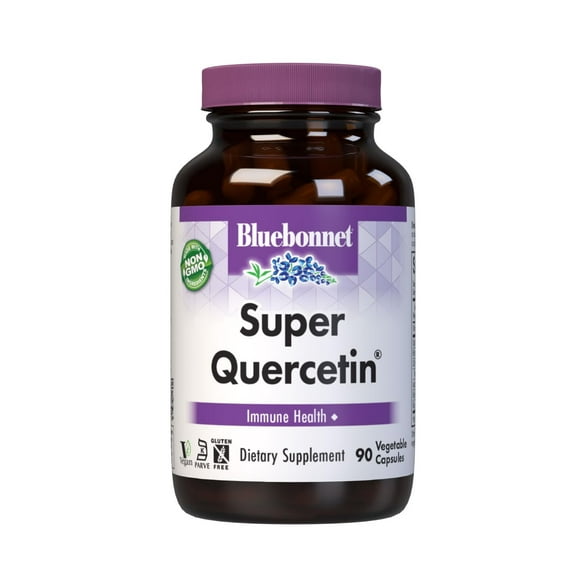 Bluebonnet BB-553 Super Quercetin, Vitamin C Seasonal & Immune Support*, 90 Vegetable Caps