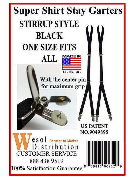 SUPER SHIRT STAY GARTERS STIRRUP STYLE