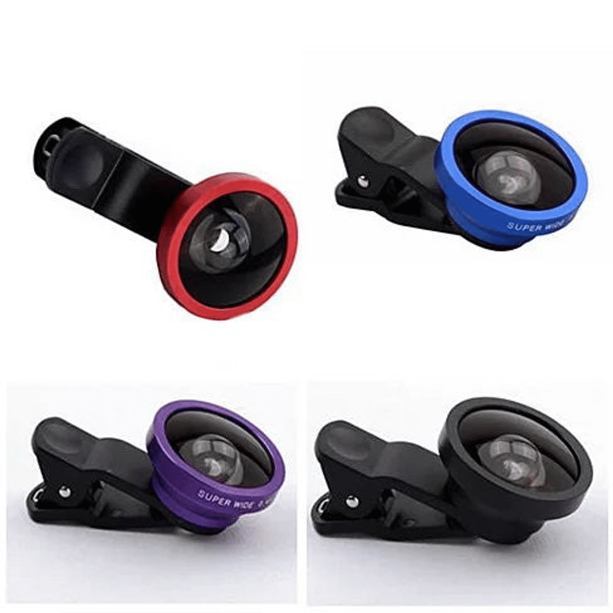SUPER WIDE Clip and Snap Lens for iPhone and any Smartphone[ Purple ...