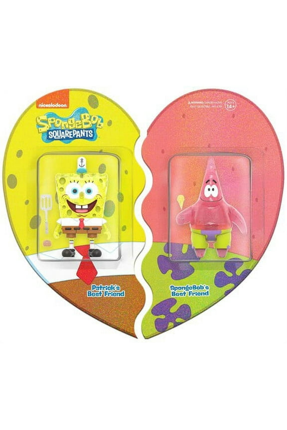 Reaction Figure - Spongebob Squarepants - Spongebob and Patrick BFF 2-Pack (Glitter) SDCC Special Release