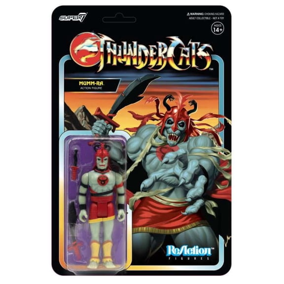 SUPER7 Reaction Figures Thundercats Wave 1 Mumm-Ra Retro Action Figure (Variant Color) Collectible