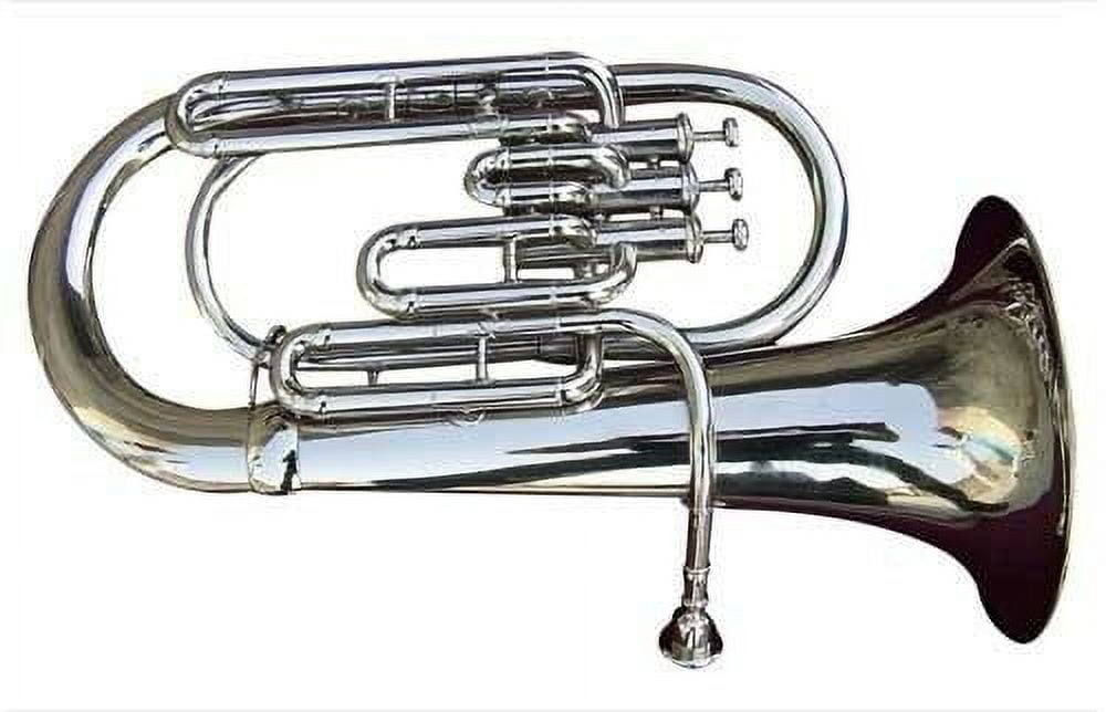 SUPERB**Best Deal! Brand New Silver Bb Euphonium With Free Hard Case+ Mouthpiece