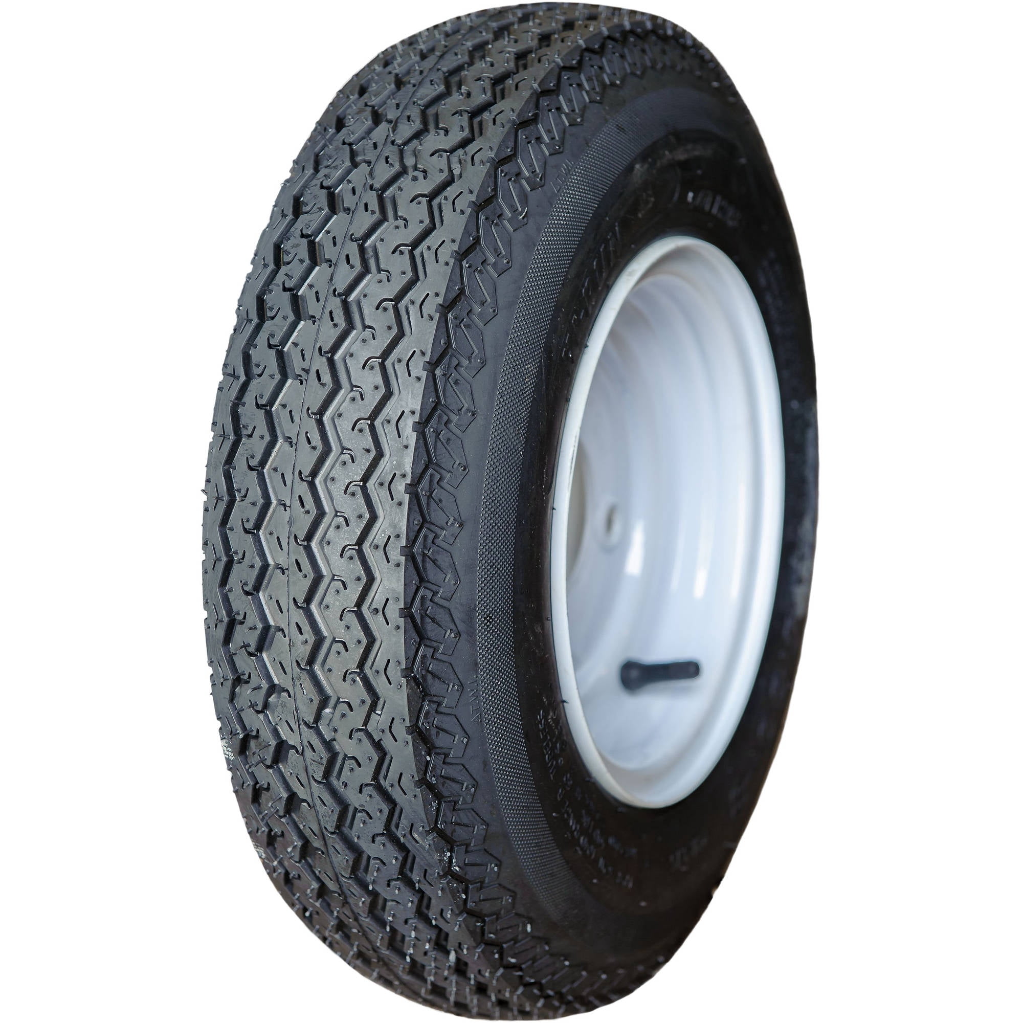 Supercargo SU01 4.80-8 4PR TL Trailer Tire &8x3.75 4-4.0 White Rim Assembly
