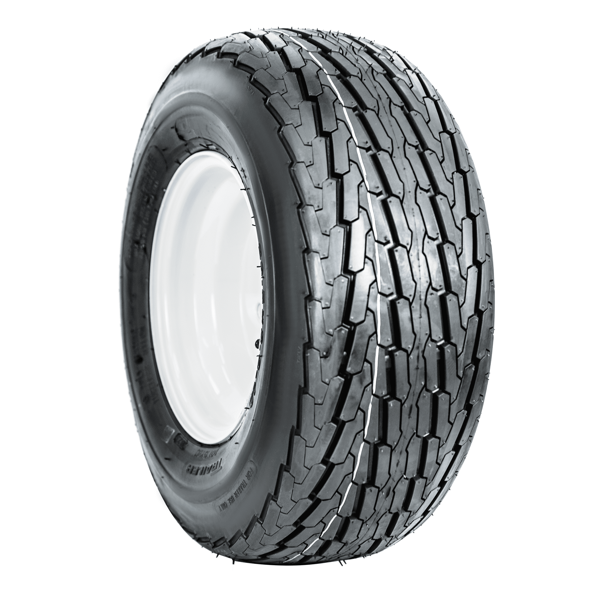 SUPERCARGO SU03 18.5x8.5-8 6PR Trailer Tire on 8X7 4-4.0 White Solid Wheel Assembly