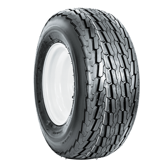 SUPERCARGO Tire and 8x74-4.0 White Solid Wheel 18.5x8.5-8 6PR SU03