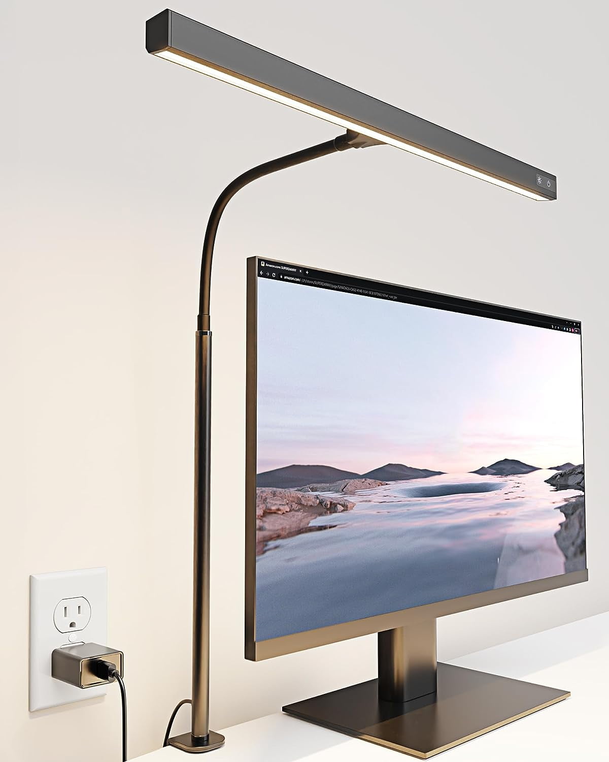 SUPERDANNY LED Desk Lamp Computer Monitor Light with Adjustable