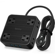 SUPERDANNY Surge Protector Power Strip 8 AC Outlet 3 USB Ports 5 ft Extension Cord