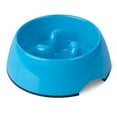 thumbnail image 1 of SUPERDESIGN Slow Feeder Dog Bowl Cat Bowl 1 Cup Slow Feeding Dog Bowl for Small Medium Breed Anti Gulping Healthy Eating Interactive Bloat Stop Fun Alternative Non Slip Puzzle Dog Food Bowl, Blue, 1 of 7